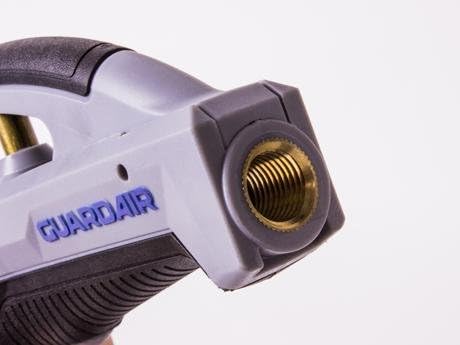 Guardair GA44 PalmJet Safety Air Gun, Comfort Trigger, 4-Inch Straight Extension, Star Tip Nozzle, Hanging Hook, OSHA Compliant (GA4404S)