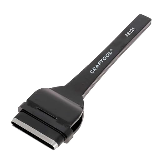 Tandy Leather Craftool Heavy Duty Oblong Punch - Precision Slot Cutting Tool - for Leather Belts, Straps and Buckles - Durable Steel Hand Tool for Consistent Cuts - 1 1/2 Inch Black