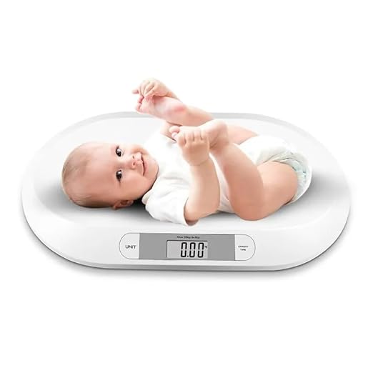 SIKE Digital Baby Scale and Pet Scale, Accurate Digital Scale for Infants Toddlers Babies, Portable Digital Scale for Puppy Dog Cat, 44 LB Capacity, 3 Weighing Modes, LED Screen, Auto-Off