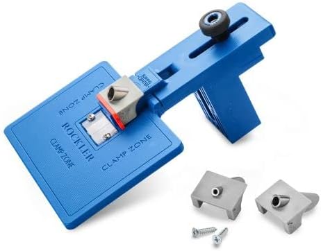 Rockler Corner Key Dowel Jig – Premium Doweling Jig For Decorative Mitered Joints – Dowel Hole Jig w/Molded Reference Lines - Woodworking Jigs Includes 1/8'', 1/4'', 3/8'' Drill Guide– Dowel Tool Kit