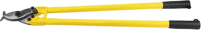 QWORK Cable Cutter, 32 Inch Stainless Steel Hardened Cutter for Cutting Up to 1/2" Wire Rope