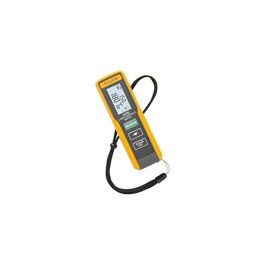 Fluke 417D Laser Distance Meter | One-Button Operation: Point-and-click design instantly takes single or continuous distance measurements .