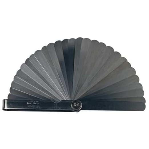 Mitutoyo 184-313S Thickness Feeler Gauge Set, 0.05-1.00 mm Range, 13 Stainless Steel Blades, Pivoting Holder for Precision Clearance Measurement and Inspection | 0.05-1.00 mm Range, 13 Blades, Pivoting Holder, Precision Clearance Measurement and Inspec...