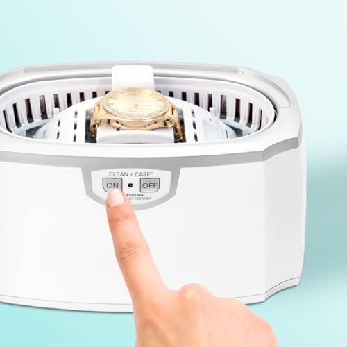 Professional Ultrasonic Cleaner Machine + Jewelry Cleaner Packettes 10 Pack