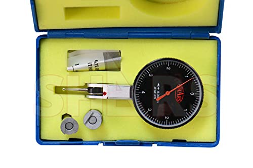 Shars 0.008" x 0.00012" Large Black Face Dial Test Indicator 303-3210B P]