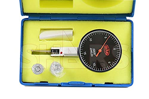 Shars .030" x .0005" Large Black Face Dial Test Indicator 303-3209B !