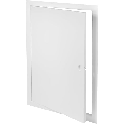 12" x 20" White Metal Access Panel - Wall Access Panel for Drywall - Hidden Wire Cover for Wall Covering Panels - Plumbing, Electricity, Heating Alarm, Bathroom, Dry Wall Hole Cover