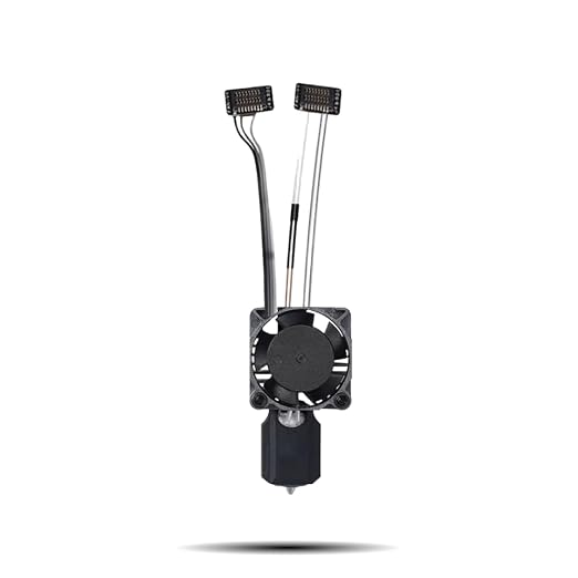 Bambu Lab P1P/P1S Hotend Complete Kit – Full Assembly Hardened Steel Nozzle with Ceramic Heater, 0.4mm Nozzle, Cooling Fan & Heating Block | Bambu P1S Hotend Replacement for 3D Printing