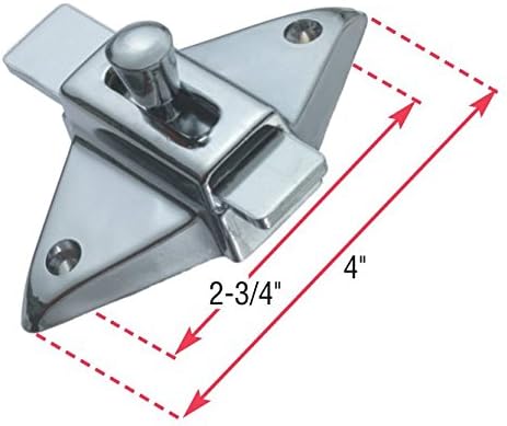 Harris Hardware TP2100 Toilet Partition Die Cast Zamac Complete Outswing Door Hardware Set, 1 in. Door 1-1/4 in. Pilaster