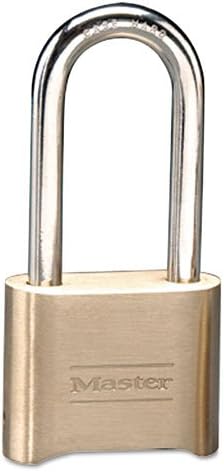 Master Lock Resettable Combination Padlock, Brass, 2 in, Brass Color - Includes six per case.