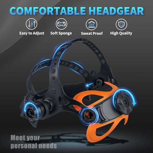AZZUNO 135A MIG Welder & Welding Helmet Auto Darkening with True Color Large Viewing 3.94"×3.82", 3 in 1 Multiprocess Welder 110V MIG Welder Machine Flux MIG/Lift TIG/Stick Welding Machine