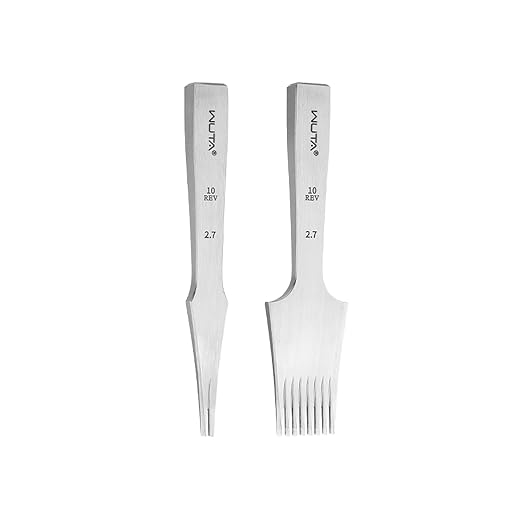WUTA Leather Chisel All-Polished Die-Steel Puncher French Style Pricking Iron Sharp Leather Punching Tool Kits