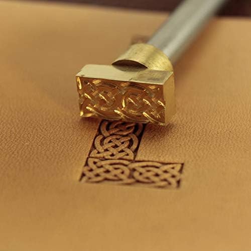 DandS ltd Leather Stamp Tool, Celtic, Professional Steel Craft Tool for Leatherworking, Embossing, Carving & Stamping Leather Projects, Belts Wallets & DIY Projects Compatible with Mallet #242B