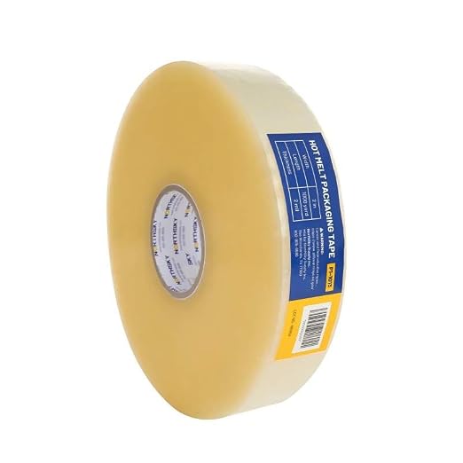 NORTHSKY Hot Melt Packaging Tape, 1000 Yard x 2 Inch Industrial Packing Tape Roll, 2 Mil Clear Carton Sealing Tape with 3 Inch Core, Packaging Tape for Box Sealing, Shipping, Warehouse, Distribution