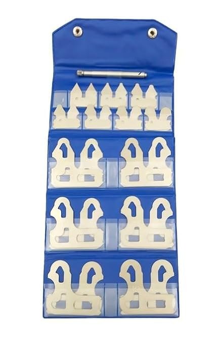 HHIP 4901-0047 26 Piece Precision Radius Gage Set, 5-13 mm by 0.5mm