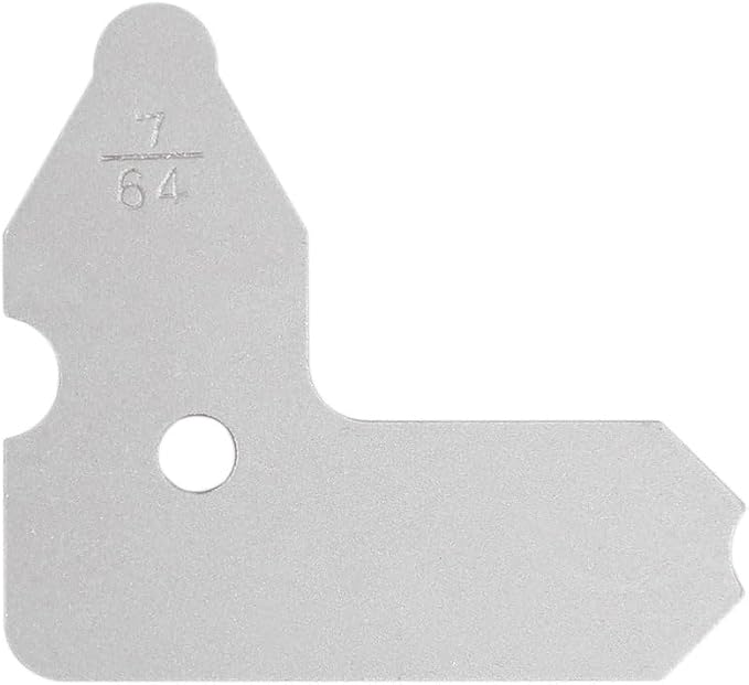 Accusize Industrial Tools Radius Gage Sets Fractional Gages, Pack of 6 | 25 Pc Set, 1/64-1/2" Range, Satin Chrome Finish, Rustproof Steel, with Holder, 3602-5021x6