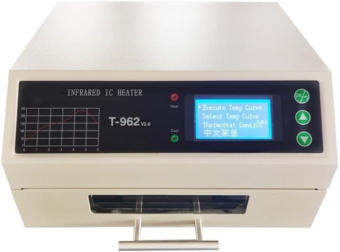 SPIRICH T962-V2.0 Intelligent Infrared IC Heater PCB Soldering Furnace Reflow Oven with Online Funtion and Exhaust Pipe