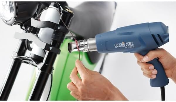 Steinel - 110023455 HL 1620 S Multi-Purpose Heat Gun, 1300 W, Dual Temperature Heat Tool with Adjustable Airflow, for Shrink wrap and Shrink tubing, for All 1.34" Industry Standard nozzles