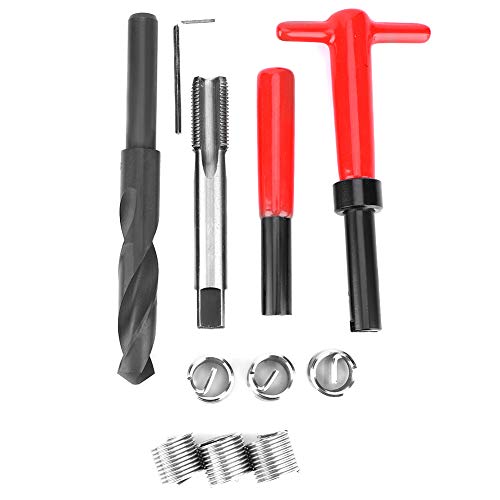 11Pcs M16x1.5 Thread Repair Kit Stainless Steel Drill Helicoil Repair Kit Threaded Reply Tool Kit