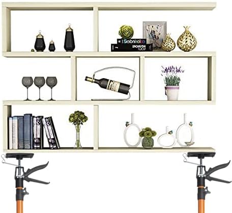 4PK Support Pole, Steel Telescopic Adjustable 3rd Hand Support System, Support Rod, Supports up to 154 lbs Construction Rods for Cabinet Jacks Cargo Bars Drywalls Extends from 49 Inch to 114 Inch