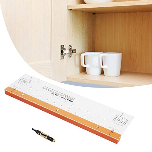 Woodworking Hole Drill Guide, Self Centering Shelf Pin Jig, Positioning Tool for Furniture Factory and DIY Enthusiasts