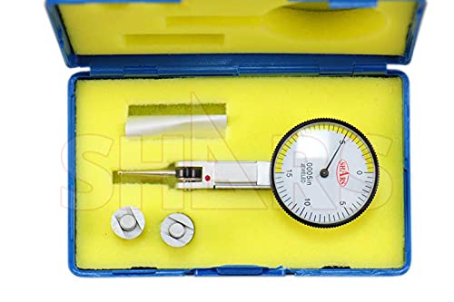 Shars 176 Lbs Universal Magnetic Base Indicator Holder with Speed Set Fine Adjustment + 0.03" Dial Test Indicator 202-7960(202-7932+303-3203) P]