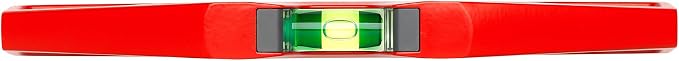 SOLA LSTFM Aluminum Die-Cast Magnetic Torpedo Level with 3 60% Magnified Vials, 10-Inch, Red