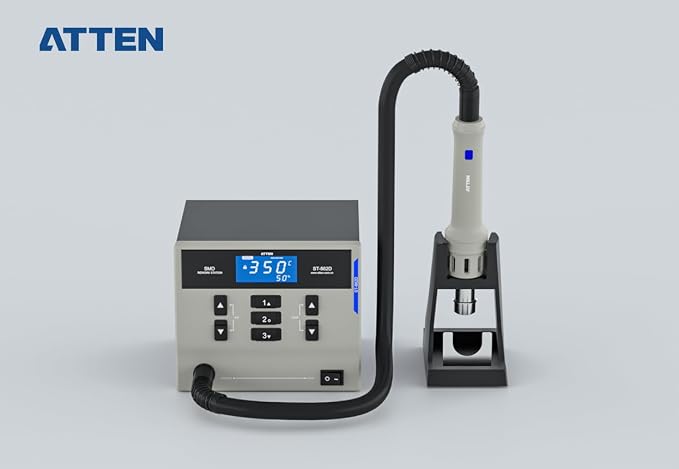 ATTEN ST-862D 1000W Hot Air Gun Soldering Station Digital Display BGA Rework Station Automatic Sleep Repair Tool, PCB Chip Soldering Repair Desoldering Station