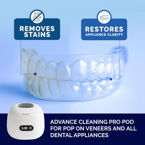 Ultrasonic Cleaner Machine and Retainer Cleaner Tablets Bundle