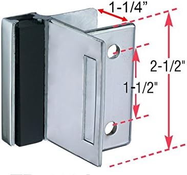 TP 1100 Toilet Partition Die Cast Zamac Complete Inswing Door Hardware Set, 1 in. Door 1-1/4 in. Pilaster