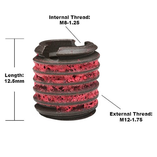 E-Z LOK EZ-450-8 Thread Repair Kit for Metal Carbon Steel Threaded Inserts M8-1.25 and Installation Tools