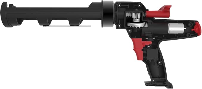 Heavy Duty Caulking Gun | 12V Cordless Drive | 10oz Cartridges 300ml | 450lbs Thrust | No Drip Professional Calking for Painters, DIYers, Automotive, Contractors