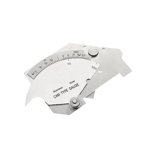 Welding Gauge Stainless Steel 0-60mm Cam Type Gauge with Bag Imperial Metric Measurement