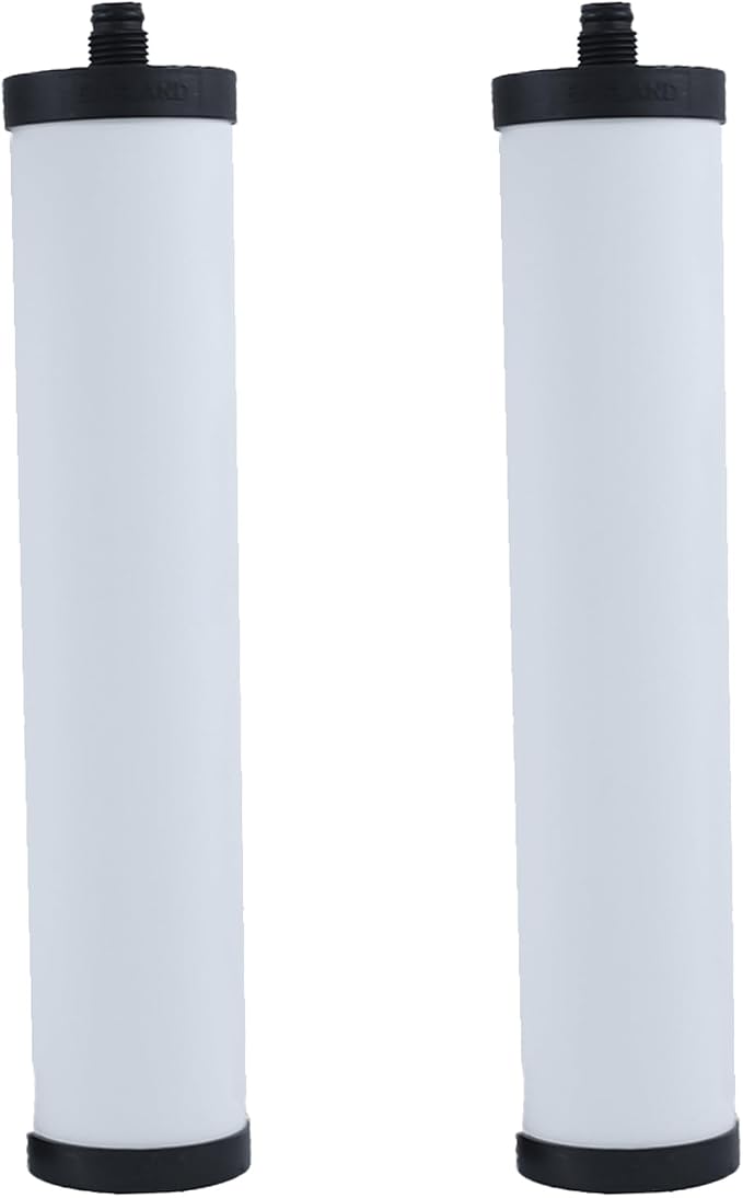 FRX02 Ceramic Water Filter Candle Compatible with W9223021 Franke 02 FRX-02 FRX02 FR9455 FRX-01 and SC-25-FR, Franke Triflow,Filterflow systems(2 Pack)