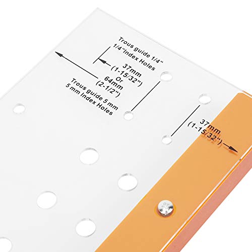 Woodworking Hole Drill Guide, Self Centering Shelf Pin Jig, Positioning Tool for Furniture Factory and DIY Enthusiasts