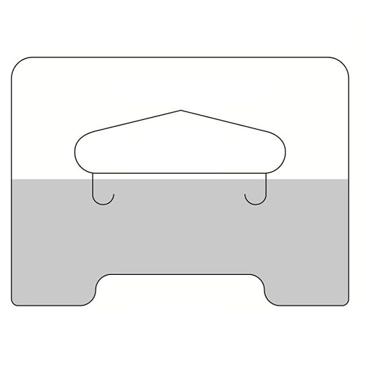 1000 Clear Self Adhesive Heavy Duty Slot Hang Tab Tags 19 Oz Limit Retail Hanger