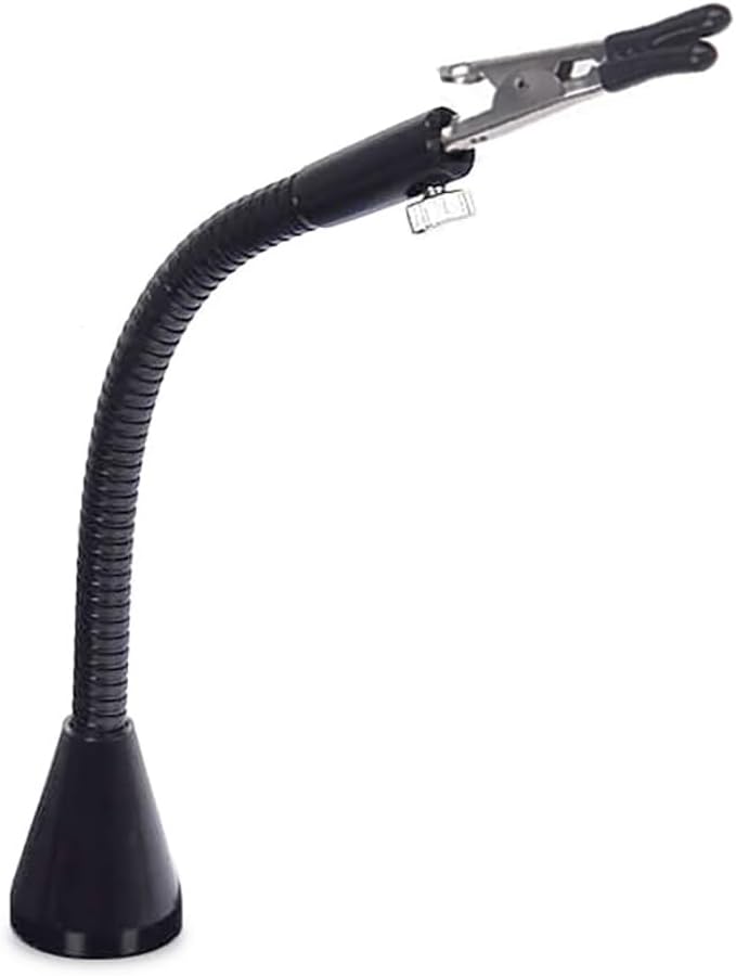 Magnetic Helping Hands Third Hand Tool Flexible Metal Arms Alligator Clips Strong Magnet Base for Automobile Electronics Soldering Jewelery Painting Art Crafts Hobby,15cm,1PCS