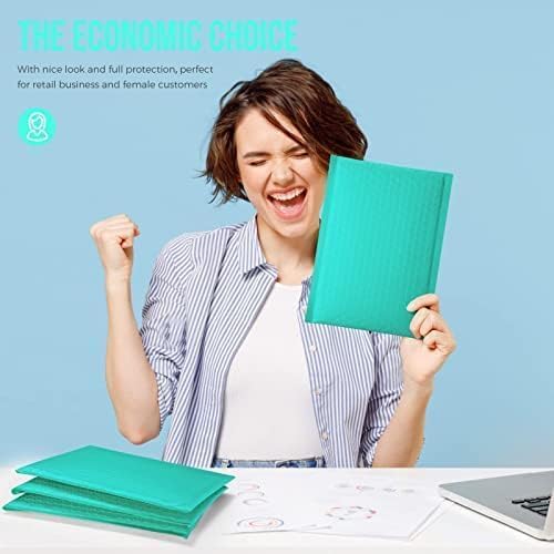 Fuxury Bubble Mailers 6x10" Teal Padded Envelopes 1000Pack Strong Adhesion Thick Padded Mailers for Small Business Mailing Small Items,Jewelry,Makeup