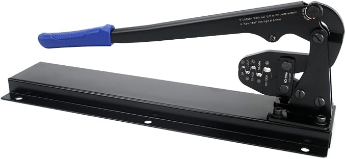 iCrimp Battery Lugs and Open Barrel Connectors Crimping Tools -Desk Type IWS-5100DT(5A-100A)
