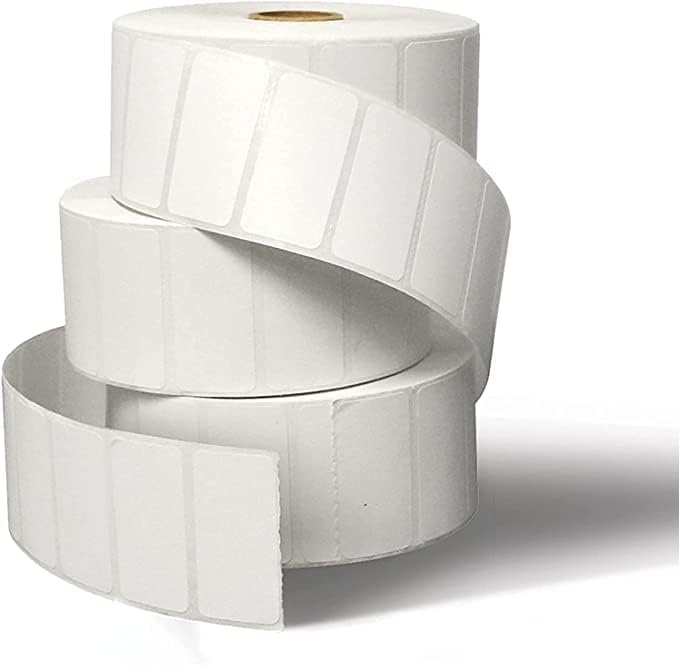 Aquos CAS CL-8060 Printing Scale Label Rolls | Direct Thermal Labels on Thermal Paper | Label Roll with Strong Adhesive | Pre-Cut | Smudge-Free | Made in USA
