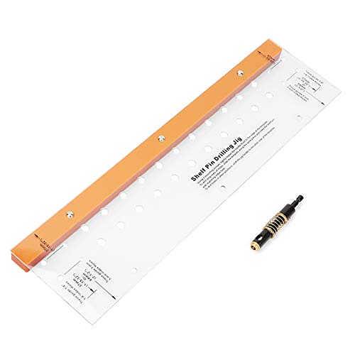 Woodworking Hole Drill Guide, Self Centering Shelf Pin Jig, Positioning Tool for Furniture Factory and DIY Enthusiasts