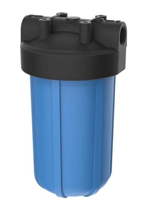 Pentair Pentek 150238 Big Blue Filter Housing, 1" NPT, #10 10-Inch Whole House Heavy Duty, High-Flow Polypropylene (HFPP) Cap, Accepts 4.5" Diameter Cartridges