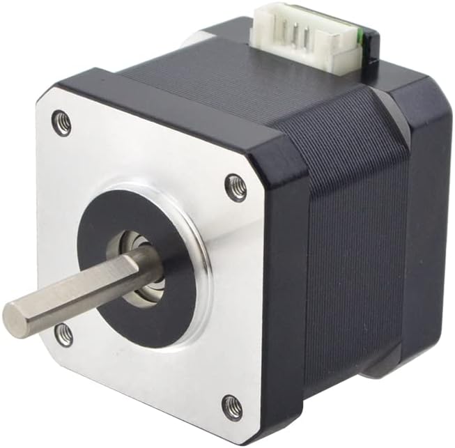 STEPPERONLINE 1 Pack Nema 17 Stepper Motor Bipolar 1.5A 42Ncm 42x42x38mm 1.8deg 4 Wires with 1m Cable and Connector