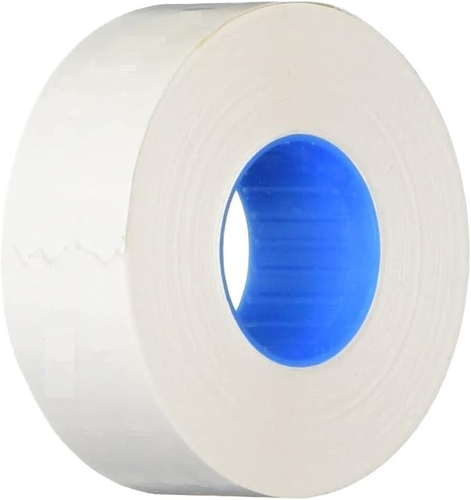 Veltec Premium 2212 Pricing Labels for Garvey and Contact 22-6 22-7 22-8 Price Gun - 9 Rolls, 11,000 Labels and Free Inker (White)