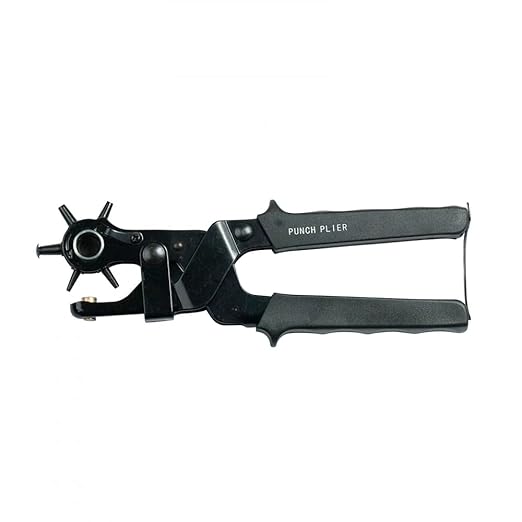 Horze Heavy Duty Gold Leather Hole Punch - Black - One Size