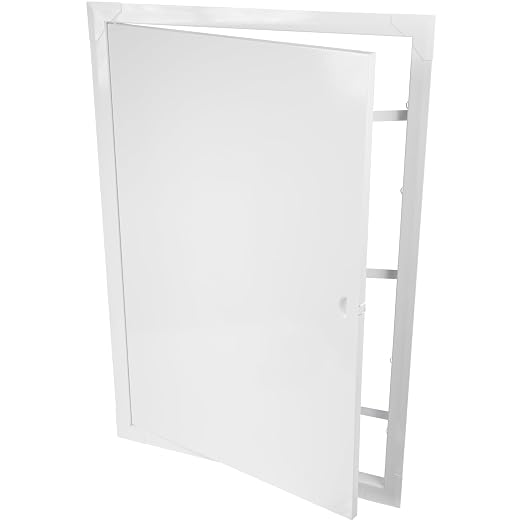 16" x 24" White Metal Access Panel - Wall Access Panel for Drywall - Hidden Wire Cover for Wall Covering Panels - Plumbing, Electricity, Heating Alarm, Bathroom, Dry Wall Hole Cover