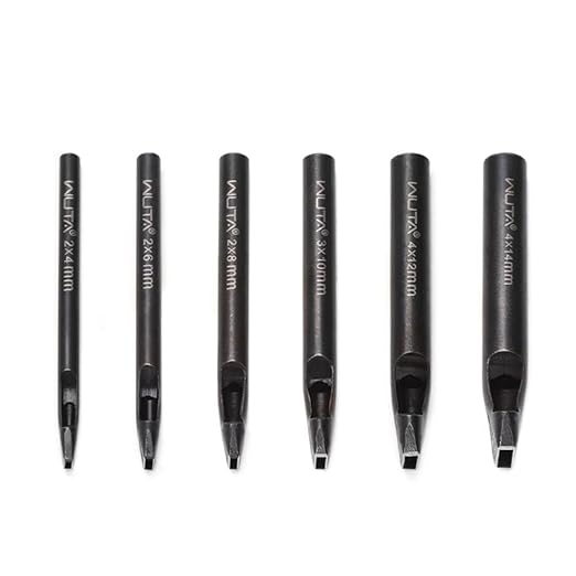 WUTA 6 Pcs Rectangle Leather Hole Punch Set, High Carbon Steel Punch Tool, Hollow Punch Cutter Kits for Belt & Leather Crafting（2 * 4mm + 2 * 6mm + 2 * 8mm + 3 * 10mm + 4 * 12mm + 4 * 14mm）