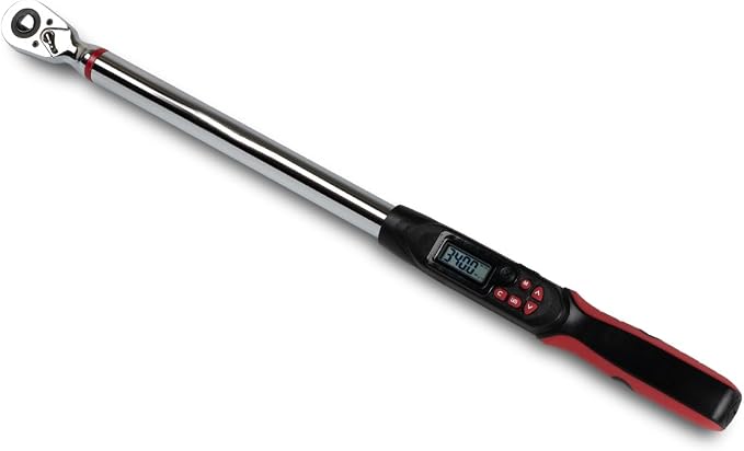 Tapha Tools 1/2 inch Digital Torque Wrench 12.5-250.7 ft-lbs (17-340 N-m) Torque Range ±2% Accuracy, LED and Buzzer Notification, Preset Memory, ISO 6789 Tested and Calibrated