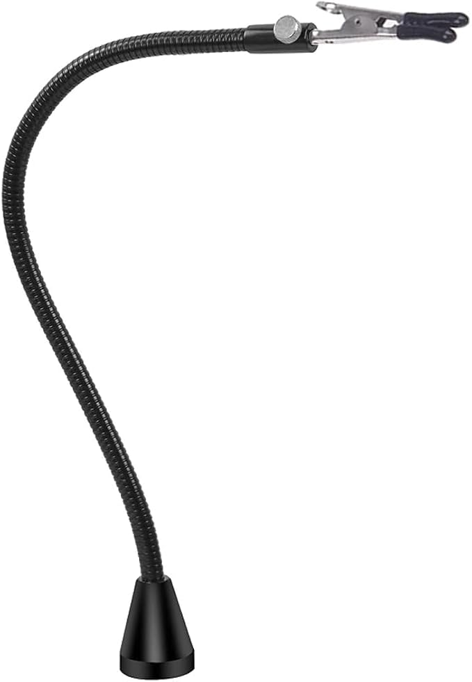 Magnetic Helping Hands Third Hand Tool Flexible Metal Arms Alligator Clips Strong Magnet Base for Automobile Electronics Soldering Jewelery Painting Art Crafts Hobby,30cm,1PCS