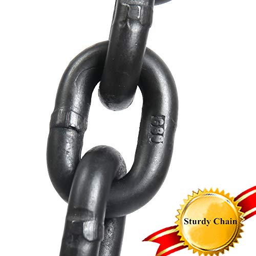 Lever Chain Hoist 2205LBS 10FT,1T Manual Ratchet Chain Puller Hoist for Building Garages Warehouse Automotive Machinery (2205LBS-10FT)